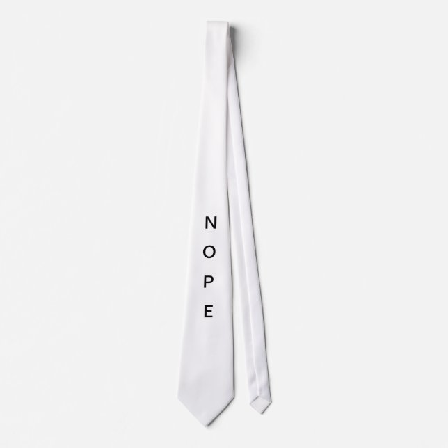 Nope Tie (Front)