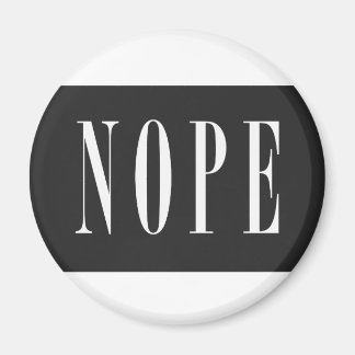 NOPE - White BlackBox Magnet