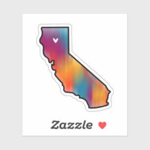 Nor Cal Love Small Vinyl Sticker