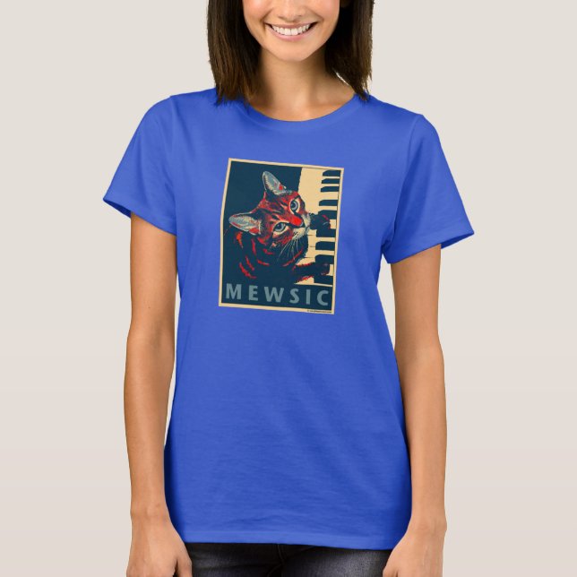 Nora #003 (Mewsic - Dark) T-Shirt (Front)