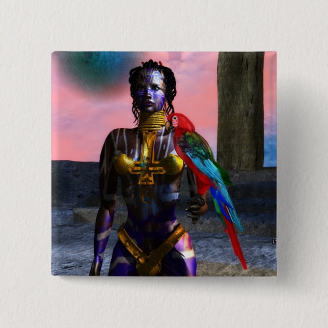 NORA CYBER WARRIOR 15 CM SQUARE BADGE (Front)