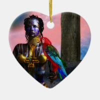 NORA CYBER WARRIOR AND MACAW Science Fiction Heart