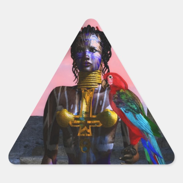 NORA CYBER WARRIOR TRIANGLE TRIANGLE STICKER (Front)