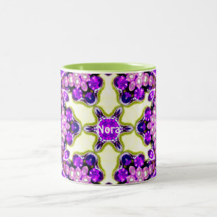 NORA ~ Personalized Vintage Costume Jewellery ~ Two-Tone Coffee Mug