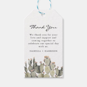 Norah - Bohemian Prickly Pear Cactus Watercolor Gift Tags
