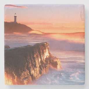 Norah Head Lighthouse Soldiers Beach, Australia Stone Coaster