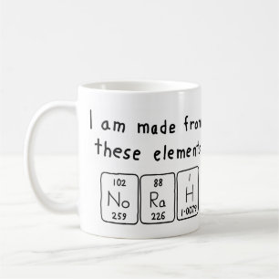 Norah periodic table name mug