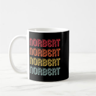 Norbert Gift Name Personalised Funny Retro Vintage Coffee Mug