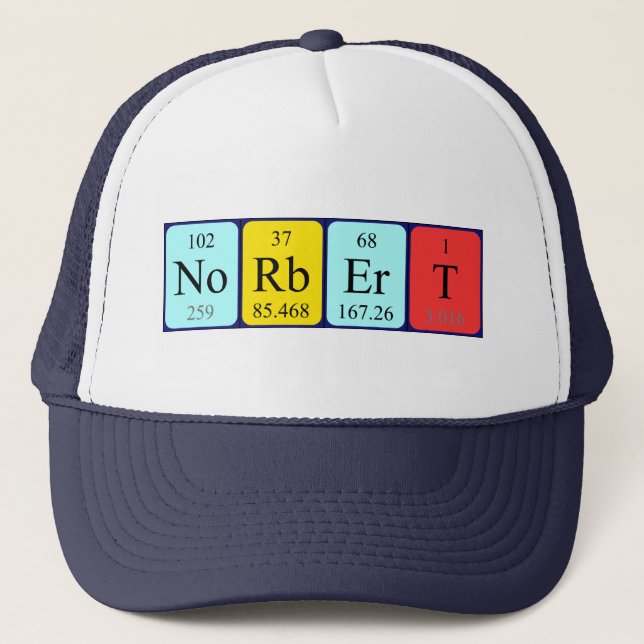 Norbert periodic table name hat (Front)