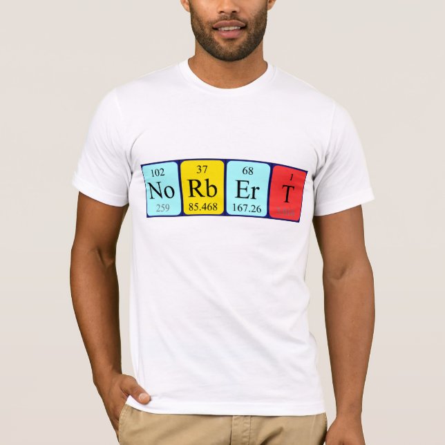 Norbert periodic table name shirt (Front)