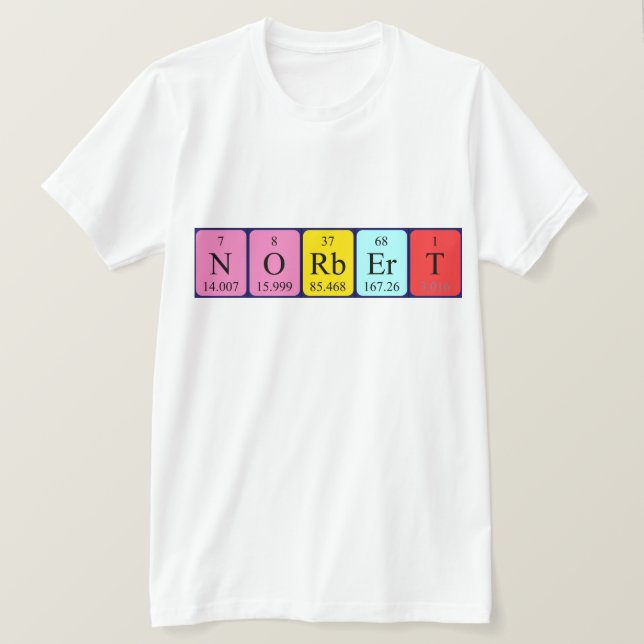 Norbert periodic table name shirt (Design Front)