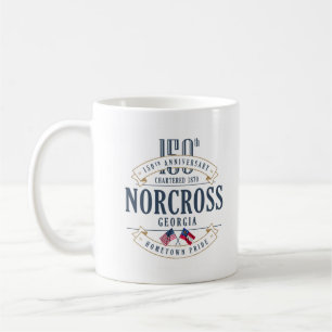 Norcross, Georgia 150th Anniversary T-Shirt Coffee Mug