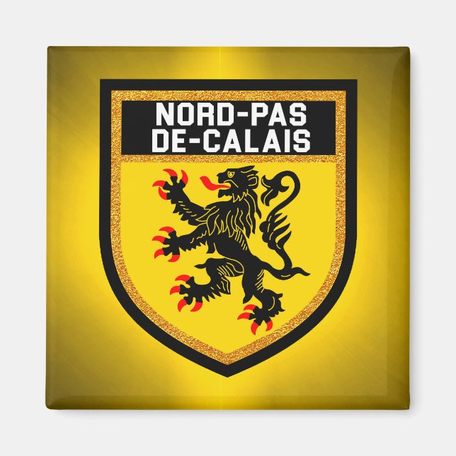 Nord-Pas-de-Calais Flag Magnet (Front)