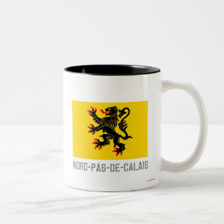 Nord-Pas-de-Calais flag with name Two-Tone Coffee Mug