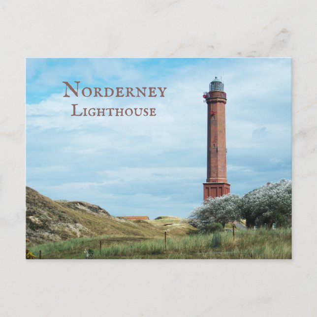 Norderney Lighthouse East Frisian Islands, Germany Postcard (Front)