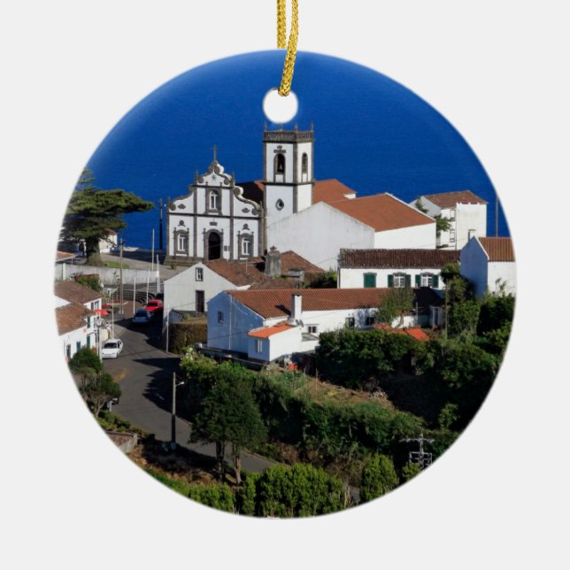 Nordeste - Azores Ceramic Tree Decoration (Front)