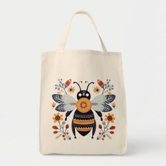 Nordic Bee Tote Bag (Front)