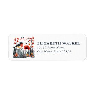 Nordic Bird Return Address Labels