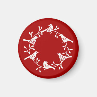 Nordic Bird Wreath Magnet