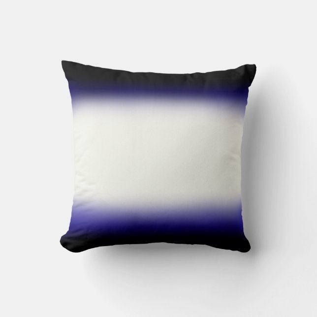 Nordic Blue Black|Blue|White Cushion (Front)