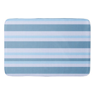Nordic Blue Coast Stripe Bath Mat