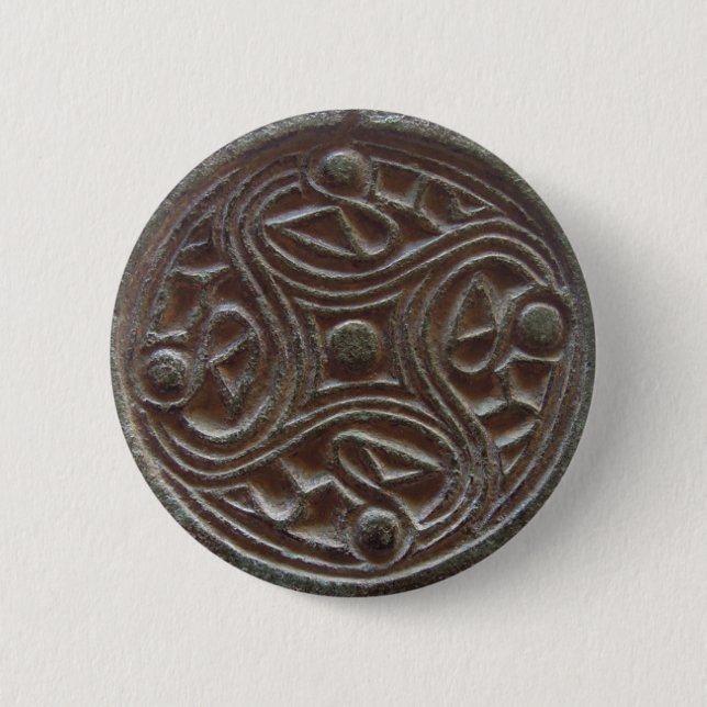 Nordic Brooch 6 Cm Round Badge (Front)