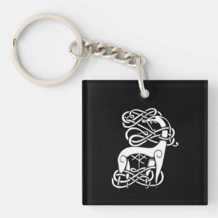 Nordic/Celtic deer Keychain