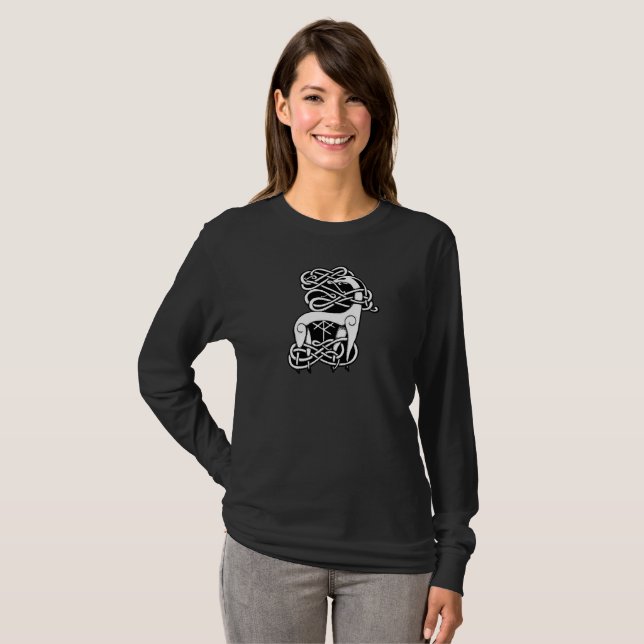 Nordic/Celtic deer T-Shirt (Front Full)
