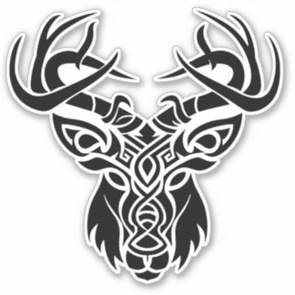 Nordic Celtic Knotwork Stag Deer