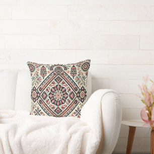 Nordic Charm: Super Detailed Embroidered Cushion