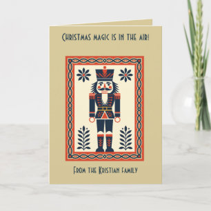 Nordic Christmas Minimal Style Nutcracker Toy Sold Card