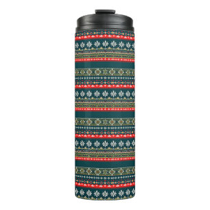 Nordic christmas pattern thermal tumbler