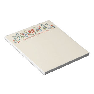 Nordic Christmas Rosemaling Notepad