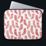 Nordic Christmas Stocking Laptop Sleeve<br><div class="desc">Warm winter Norwegian Christmas stockings in red and white for a cosy Scandinavian hygge vibe.  Original art by Nic Squirrell.</div>