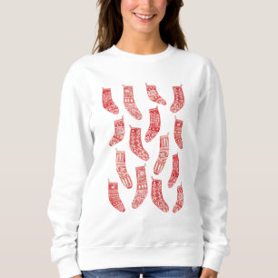 Nordic Christmas Stockings Sweatshirt