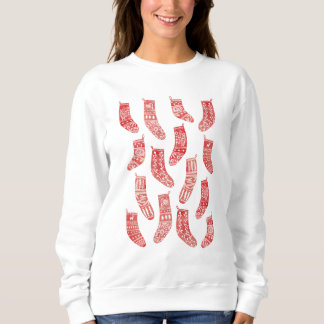 Nordic Christmas Stockings Sweatshirt