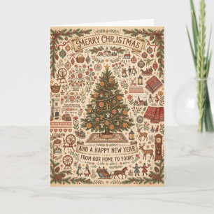 Nordic Christmas Tree Greeting Card