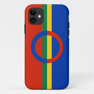 Nordic Circle Red Blue On Colour Stripe iPhone 5 11 Case