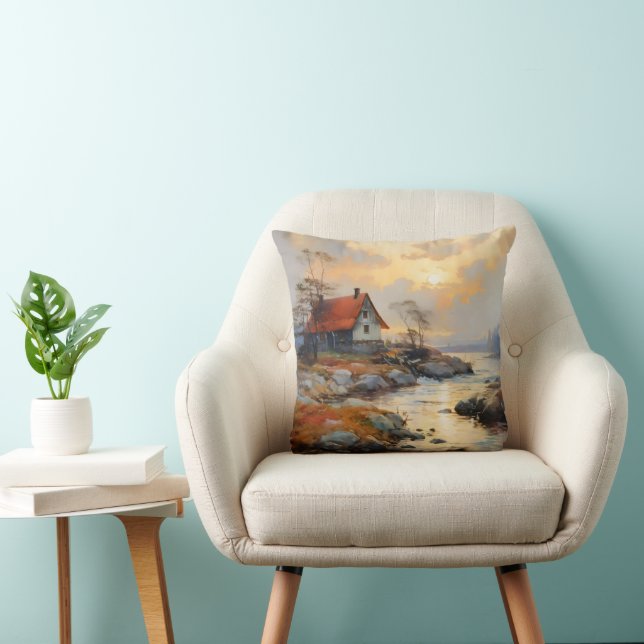 Nordic Coast Impressionism Cushion (Chair)