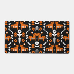 Nordic Data Horse Home Decor  Desk Mat