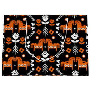 Nordic Data Horse Home Decor Large Gift Bag