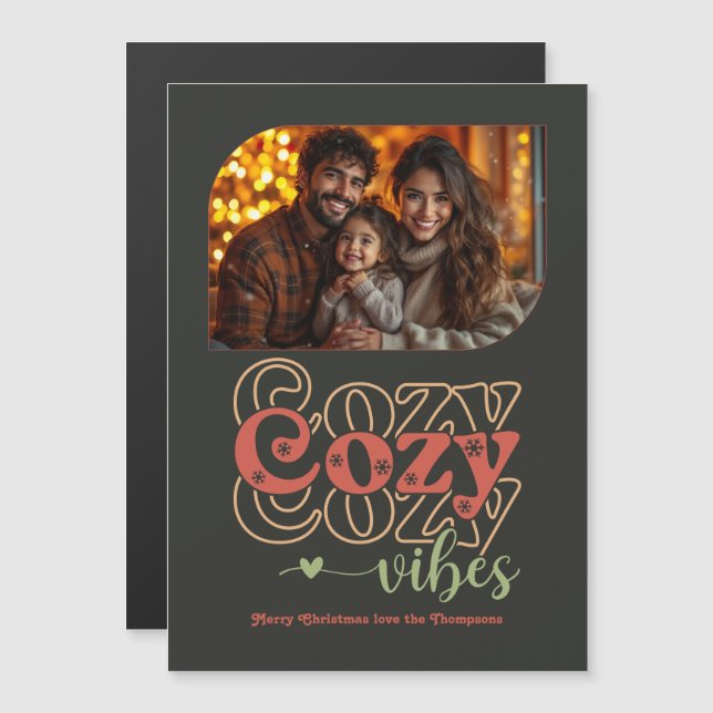 Nordic Ember Holiday Keepsake Christmas Photo (Front/Back)