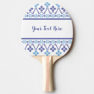 Nordic Fair Isle Ping Pong Paddle