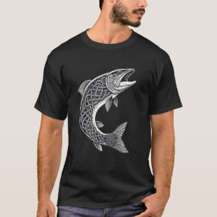 Nordic Fishing Legend u2013 Viking Knotwork Fish & T-Shirt