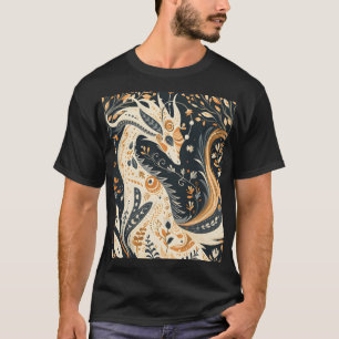 Nordic Flower Fox T-Shirt