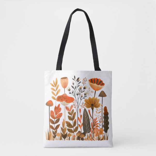 Nordic Flowers Tote Bag (Front)