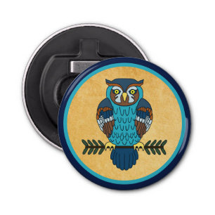 Nordic Folk Art Owl Bottle Opener