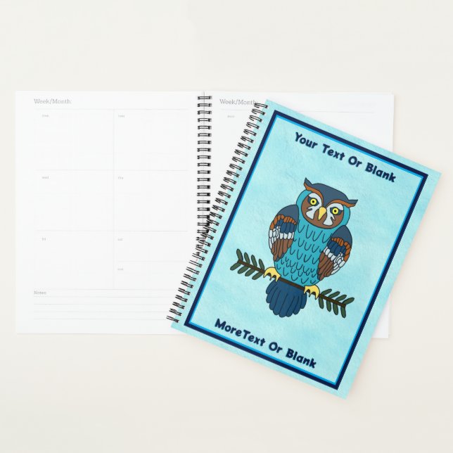 Nordic Folk Art Owl Planner (Display)