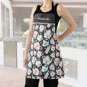 Nordic Folk Art Tableware Personalised Apron