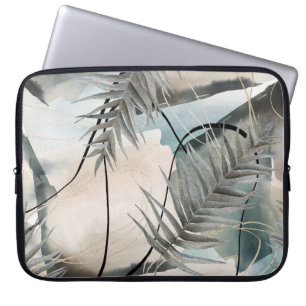 Nordic Geometric Floral Marble Laptop Sleeve